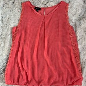 AB Studio Sleeveless Pink Top XL